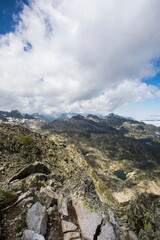 Summer landscape in Aiguestortes and Sant Maurici National Park, Spain