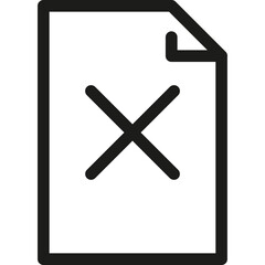 Fototapeta premium Document, File, Contract, Invoice, Archive. Vector Line Icon