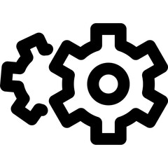 Gear icon. Vector illustration