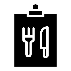 Fototapeta premium cutlery glyph 