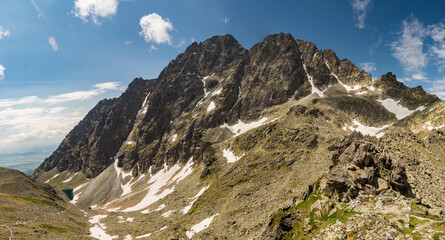 Fototapeta na wymiar High Tatras hiking in Slovakia 