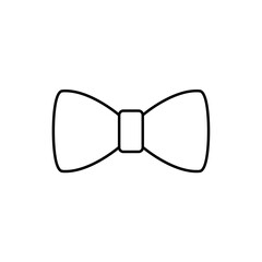 bow tie shape vector illustration on white background.