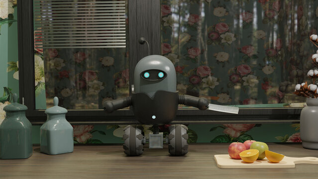 Kichen robotic charachter