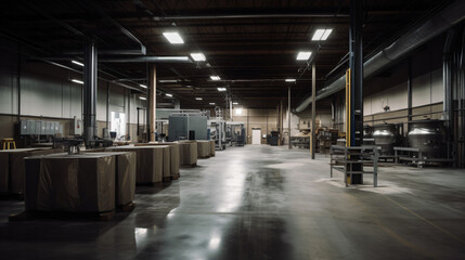 Inside of a weapon manufacturing facility - obrazy, fototapety, plakaty