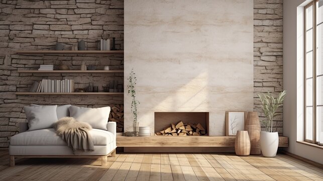 general view luxury living room interior