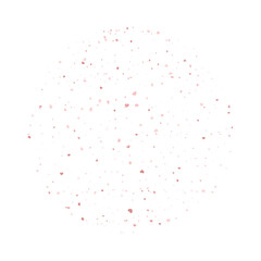 Rose gold circle glitter icon