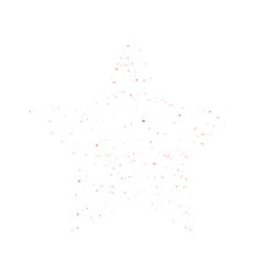 Rose gold star glitter icon