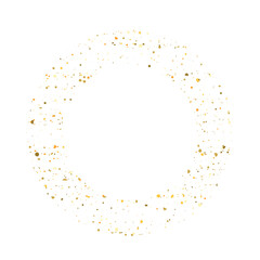 Naklejka na ściany i meble Gold circle glitter icon