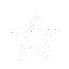 Rose gold star glitter icon