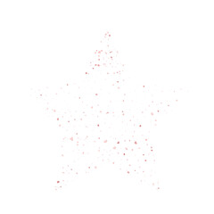 Rose gold star glitter icon