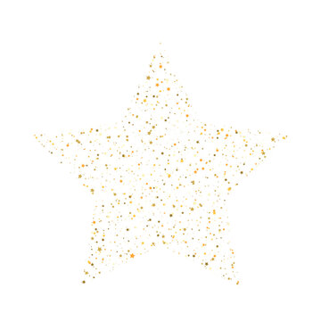 Gold star glitter