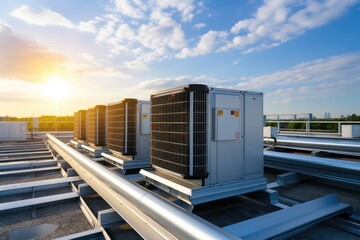Solar power panels and HVAC Systems with Automation