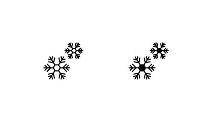 Snow icon design with white background stock illustration