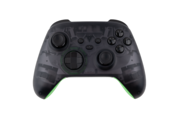 Joystick on a white background. Gamepad closeup isolated on white background.