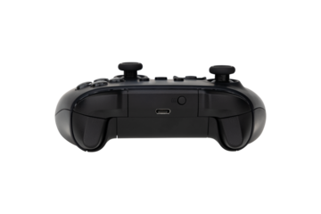 Joystick on a white background. Gamepad closeup isolated on white background.