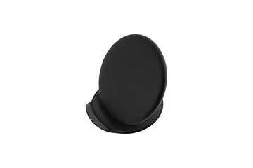 Wireless charging for a smartphone on a white background. Wireless charger close-up isolated on white background.