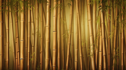 bamboo fence background. generative ai