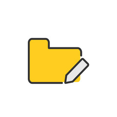 Folder icon. File vector illustration Data business concept.