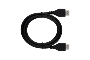 HDMI cable on a white background. HDMI cable closeup isolated on white background.