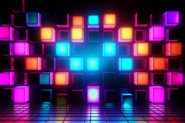 abstract background with squares