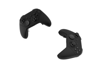 Joystick on a white background. Gamepad closeup isolated on white background. © eremin