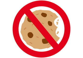 Schild Cookies verboten