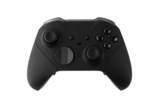 Joystick on a white background. Gamepad closeup isolated on white background.