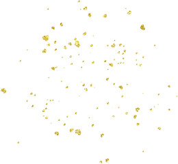 Gold heart glitter confetti