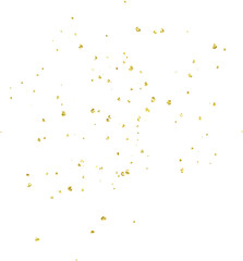 Gold heart glitter confetti