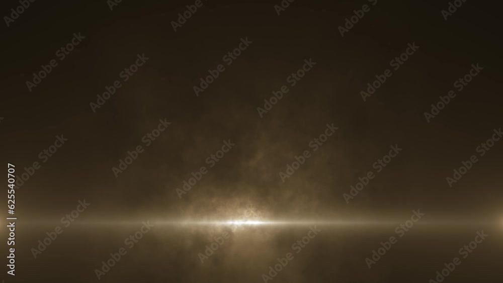 Sticker abstract animated futuristic light background animation with smoke and rays on sand orange backdrop,
