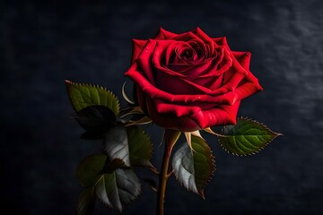 red rose generated ai