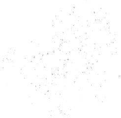 Silver sparkle star confetti