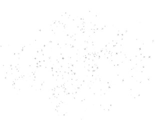 Silver sparkle star confetti