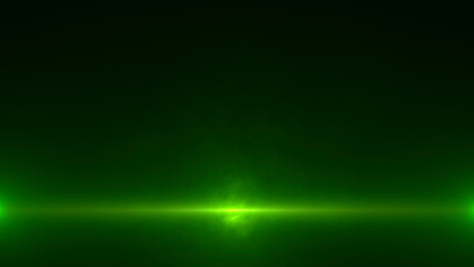 abstract futuristic light background with smoke and rays on green backdrop, copy space for messages © ARThitecture