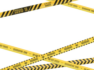 yellow in a black strip warning fencing tape