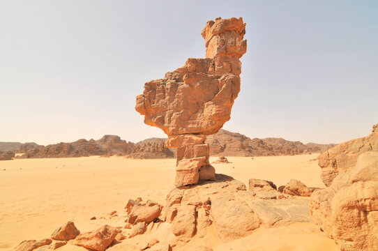 Sandstone erosion in the Algerian Sahara desert
