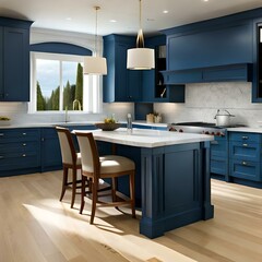 modern kitchen interior ai generated