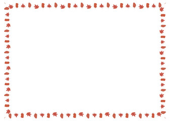 Obraz premium Rectangle Autumn Border A4