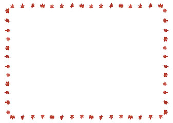 Obraz premium Rectangle Autumn Border A4