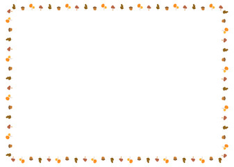 Fototapeta premium Rectangle Autumn Border A4