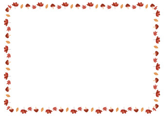 Rectangle Autumn Border A4