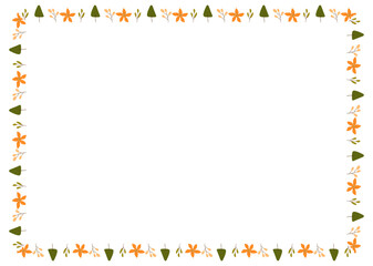 Rectangle Autumn Border A4