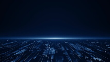 Particles blue event game trailer titles cinematic openers digital technology concert background loop