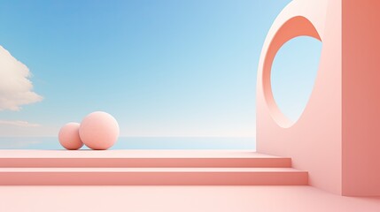 Clean presentation style background AI