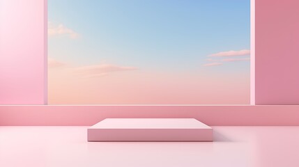 Clean presentation style background AI