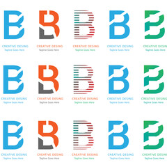 B Logo Design Template.B Logo Design Template.Letter B ribbon Logo vector. Media Corporate Business icon.Modern unique creative B logo design, Minimal B initial based vector icon.Modern and unique ..
