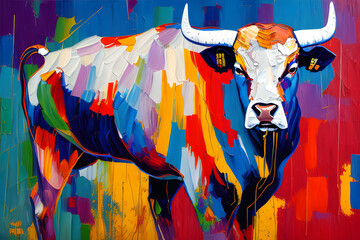 bull on the wall