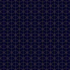 Subtle vector geometric linear pattern. Art deco style background with thin curved lines, grid, lattice. Elegant gold and black abstract texture. Luxury minimal golden design for decor, wallpapers