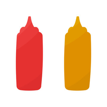 Ketchup Mustard Sauce Seasoning Tasty Element Icon