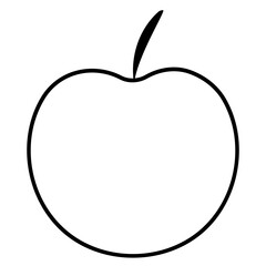 apple green fruit food fresh icon element